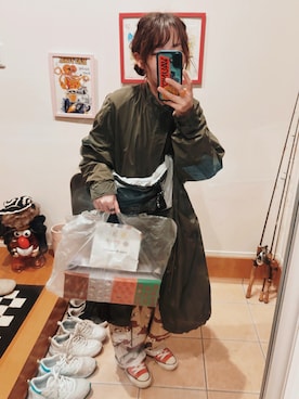 「アイテム（モッズコート）」を使った、えりんぎ🍄さん（レディース・152cm）の秋コーディネート