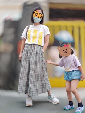 「skirt」｜「アイテム（シューズ）」を使った、ZZReyさん（レディース・160cm）の夏コーディネート
