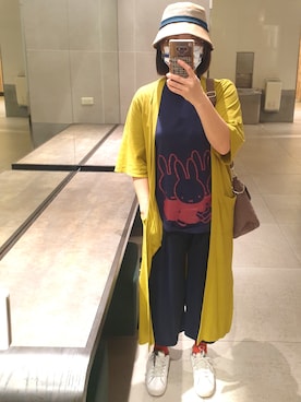 「Design Tshirts Store graniph（デザイン　ティーシャツ　ストア　グラニフ）のアイテム（ジャケット/アウター）」を使った、ZZReyさん（レディース・160cm）の春コーディネート