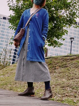 「Design Tshirts Store graniph（デザイン　ティーシャツ　ストア　グラニフ）のアイテム（ジャケット/アウター）」を使った、ZZReyさん（レディース・160cm）の冬コーディネート