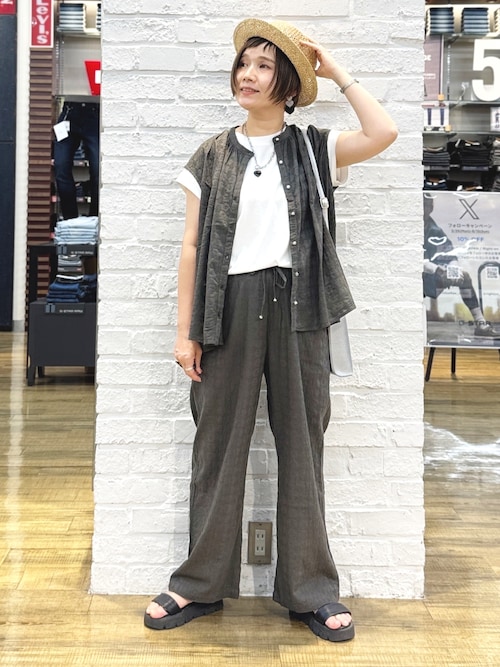 限定価格・新品未使用】MARK&LONA カラフルノースリーブシャツ