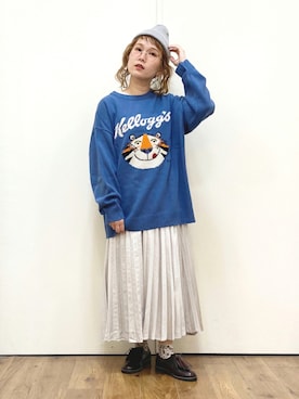 「HARUTA」｜「アイテム（帽子）」を使った、m@さん（レディース・155cm）の秋コーディネート