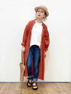 まーちゃん（m@）さん（レディース・155cm）の夏コーディネート