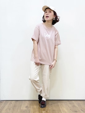 「Lee」｜「アイテム（キャップ）」を使った、m@さん（レディース・155cm）の春コーディネート