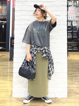 「アイテム（ピアス（両耳用））」を使った、m@さん（レディース・155cm）の秋コーディネート