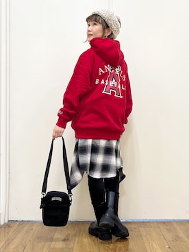 「BEN DAVIS（ベンデイビス）のアイテム」を使った、m@さん（レディース・155cm）の秋コーディネート