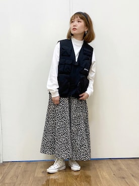 「CAMP7」｜「アイテム（その他）」を使った、m@さん（レディース・155cm）の夏コーディネート