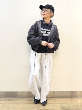 「BACK NUMBER（バックナンバー）のアイテム」を使った、まーちゃん（m@）さん（レディース・155cm）の冬コーディネート