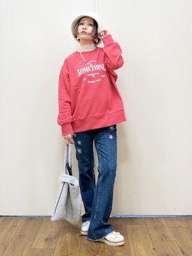 「Three Four Time（ｽﾘｰﾌｫｰﾀｲﾑ）のアイテム」を使った、m@さん（レディース・155cm）の秋コーディネート