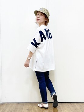 「CAMP7」｜「アイテム（サンダル）」を使った、m@さん（レディース・155cm）の春コーディネート