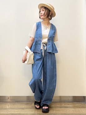 まーちゃん(m@)さん(レディース・155cm)の夏コーディネート