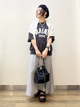 まーちゃん（m@）さん（レディース・155cm）の夏コーディネート