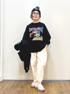 「Cepica（セピカ）のアイテム（アクセサリー）」を使った、m@さん（レディース・155cm）の秋コーディネート