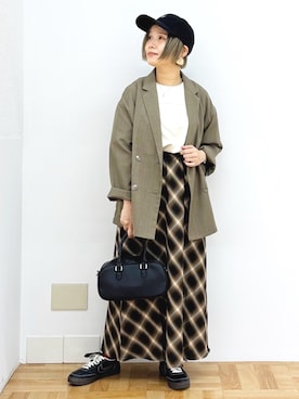 「アイテム（ジャケット/アウター）」を使った、まーちゃん（m@）さん（レディース・155cm・40代）の秋コーディネート