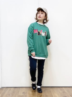 「Levis」｜「アイテム（アクセサリー）」を使った、m@さん（レディース・155cm）の冬コーディネート