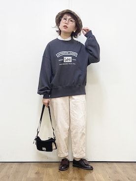 「HARUTA」｜「アイテム（帽子）」を使った、m@さん（レディース・155cm）の秋コーディネート