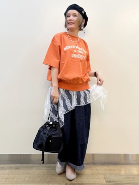 まーちゃん（m@）さん（レディース・155cm）の夏コーディネート