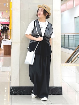 「アイテム（その他トップス）」を使った、m@さん（レディース・155cm）の夏コーディネート