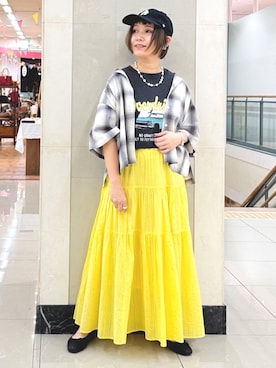 「アイテム（アクセサリー、その他）」を使った、m@さん（レディース・155cm）の夏コーディネート