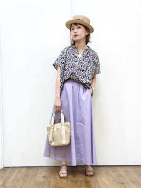 まーちゃん（m@）さん（レディース・155cm）の夏コーディネート