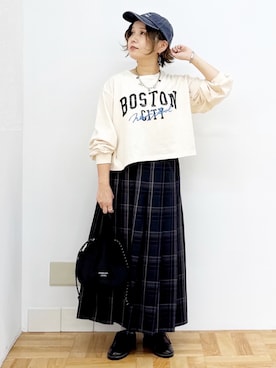 「アイテム（腕時計）」を使った、m@さん（レディース・155cm）の秋コーディネート