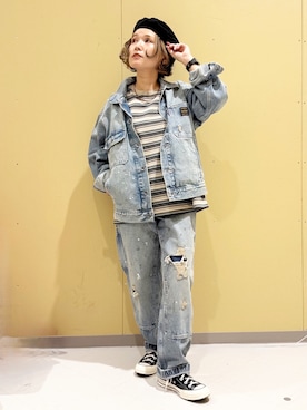 「アイテム（ジャケット/アウター）」を使った、まーちゃん（m@）さん（レディース・155cm）の夏コーディネート