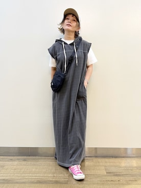 「Right-on（ライトオン）のアイテム」を使った、まーちゃん（m@）さん（レディース・155cm）の夏コーディネート