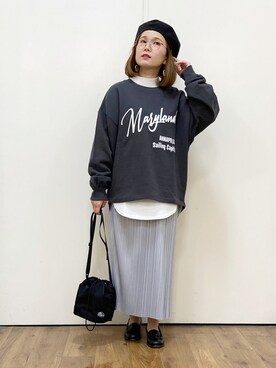 「SUBLIME（サブライム）のアイテム」を使った、m@さん（レディース・155cm）の秋コーディネート