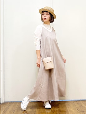 「Right-on（ライトオン）のアイテム（ワンピース/ドレス）」を使った、m@さん（レディース・155cm）の夏コーディネート