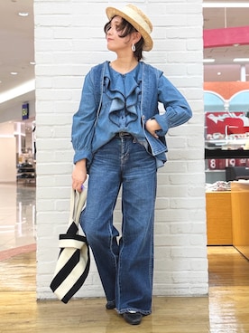 「Right-on（ライトオン）のアイテム（バレエシューズ）」を使った、m@さん（レディース・155cm）の春コーディネート