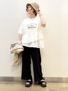 まーちゃん(m@)さん(レディース・155cm)の夏コーディネート