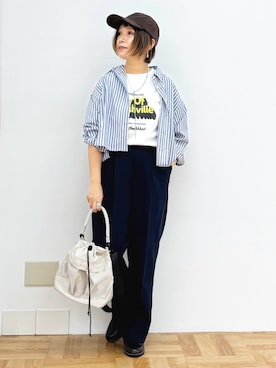 「アイテム（ドレスシューズ）」を使った、m@さん（レディース・155cm）の秋コーディネート