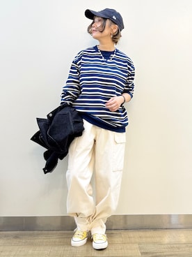 「BACK NUMBER（バックナンバー）のアイテム」を使った、まーちゃん（m@）さん（レディース・155cm）の秋コーディネート