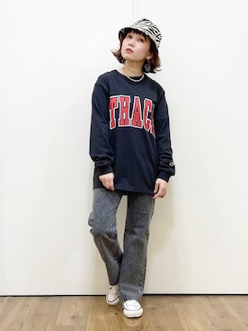 まーちゃん（m@）さん（レディース・155cm）の春コーディネート