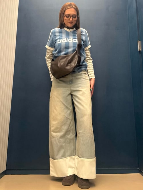 ビンテージ ワイドレッグ ジーンズ / アディダスオリジナルス adidas