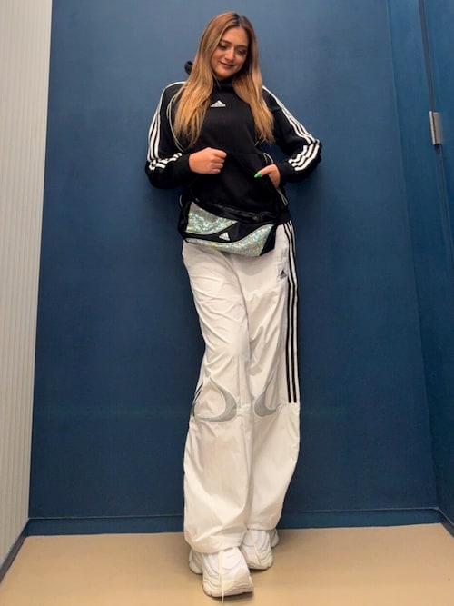 adidas パンツ チームガイスト アディカラー オーバーサイズ