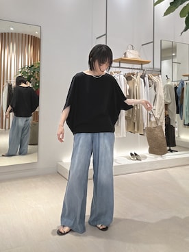 「GALLARDAGALANTE（ガリャルダガランテ）のネックカフ（ネックレス、シルバー系）」を使った、gg＿sachikoooさん（レディース・167cm）の春コーディネート