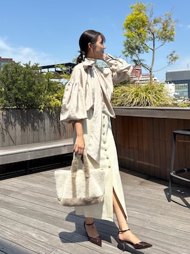 「アイテム（シャツ/ブラウス）」を使った、wgmasagoさん（レディース・166cm）の秋コーディネート