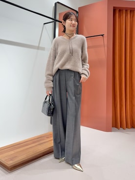 「アイテム（チョーカー）」を使った、wgmasagoさん（レディース・166cm）の秋コーディネート