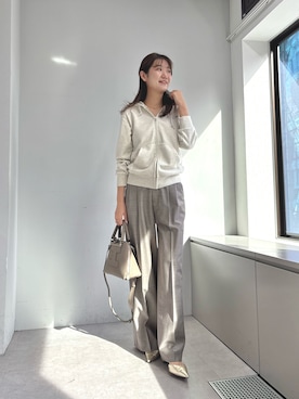 「アイテム（チョーカー）」を使った、wgmasagoさん（レディース・166cm）の冬コーディネート