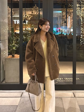 「THE PAUSE（ザ ポーズ）のアイテム」を使った、wgmasagoさん（レディース・166cm）の冬コーディネート