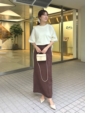 「アイテム（チョーカー）」を使った、wgmasagoさん（レディース・166cm）の秋コーディネート