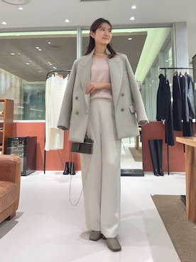 「アイテム（チョーカー）」を使った、wgmasagoさん（レディース・166cm）の冬コーディネート