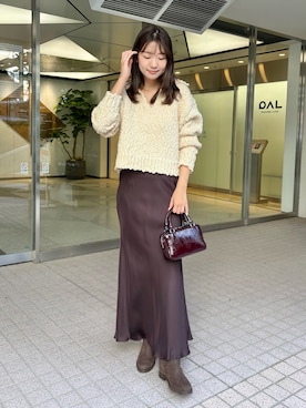 「アイテム（チョーカー）」を使った、wgmasagoさん（レディース・166cm）の秋コーディネート