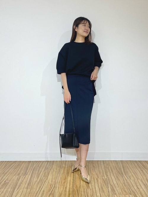 Whim Gazette Iラインダンボールスカート ウィムガゼット Whim Gazette Iラインダンボールスカート （navy