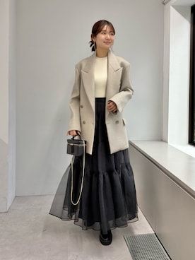 「アイテム（テーラードジャケット）」を使った、wgmasagoさん（レディース・166cm）の秋コーディネート