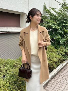 「アイテム（ピーコート）」を使った、wgmasagoさん（レディース・166cm）の秋コーディネート