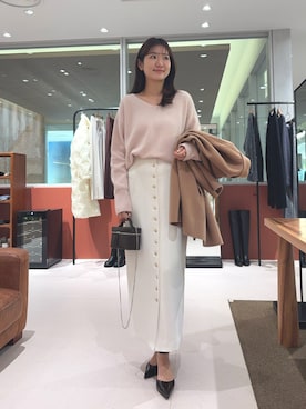 「アイテム（パンプス）」を使った、wgmasagoさん（レディース・166cm）の冬コーディネート