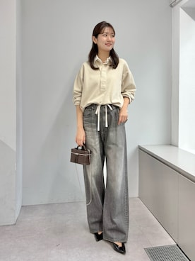 「アイテム（チョーカー）」を使った、wgmasagoさん（レディース・166cm）の冬コーディネート