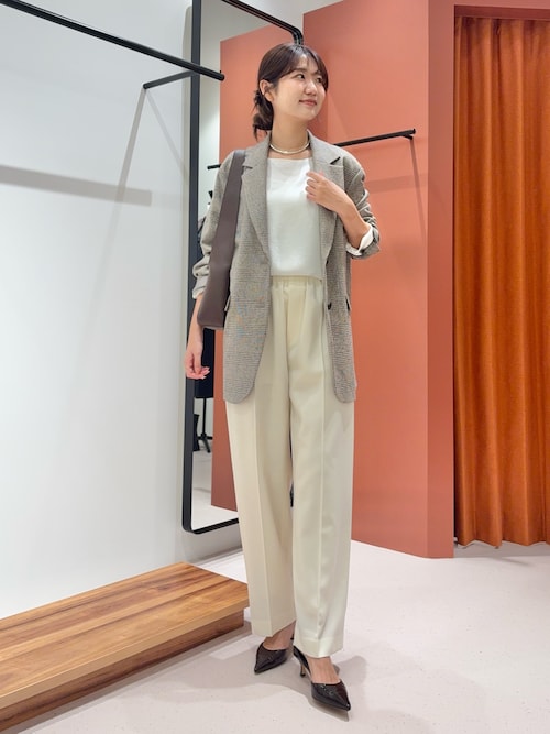 Drawing Numbers】サテンボートブラウス（シャツ/ブラウス）｜Drawing